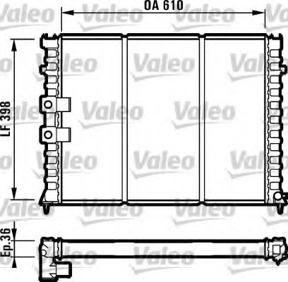 VALEO 731583 Radiator, engine cooling